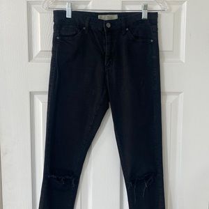 TOPSHOP moto distressed skinny jeans